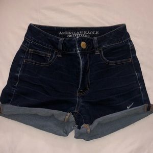 High-Waisted denim shorts